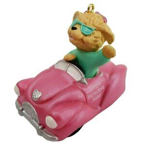 Hallmark Keepsake Ornament 1994 Sister Girl Pink Convertible Car QX5513‎ Vintage